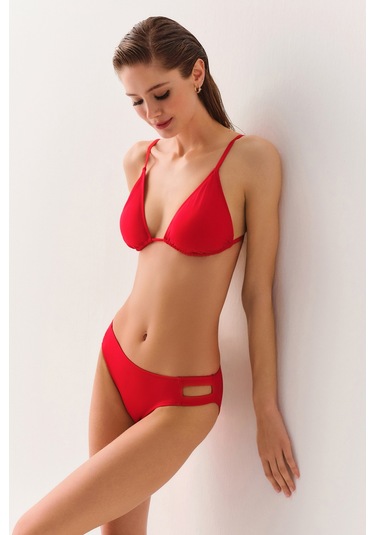 Suwen Üçgen Bikini Üst Sbn25535c082 Kırmızı
