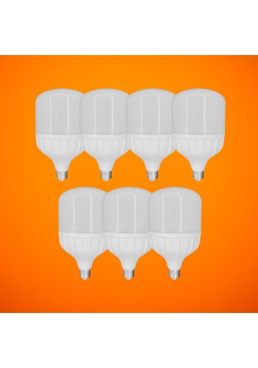 Chn 7'li Paket 60w Büyük Boy 6500k Beyaz Işık E27 Led Tasarruflu Ampül