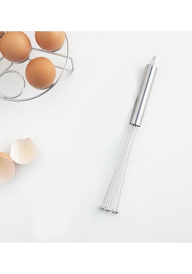 Ayarlanabilir Paslanmaz Yumurta Çırpıcısı Gümüş