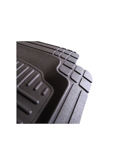 3D Üniversal Tüm Araçlar İçin Uyumlu Havuzlu Paspas 5 Parça Siyah