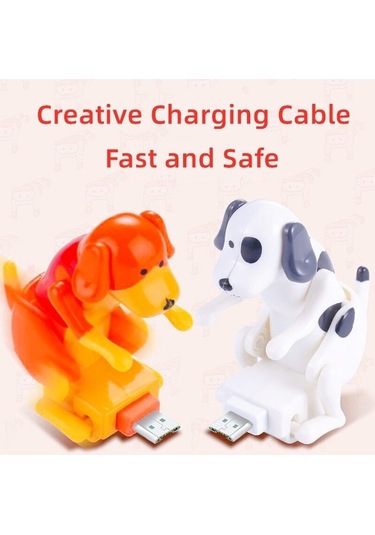 Prestigegoods Kambur Nokta Köpek Mikro Usb Kablosu Hızlı Şarj 3a Samsung Uyumlu Xiaomi Redmi İçin Android Telefon Kablosu