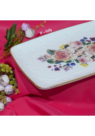 Rose Deluxe Ordövr Tabağı Pembe