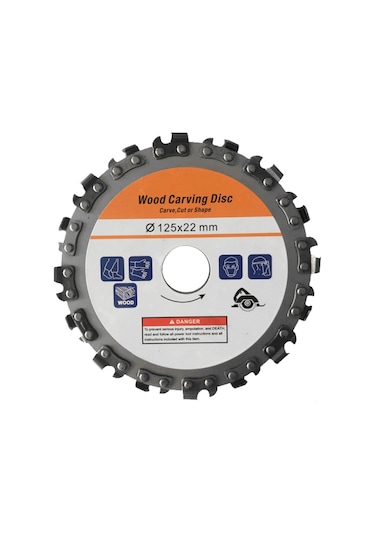 Singree 125mm 16 Diş Paslanmaz Çelik Ağaç Oyma Ve Kesme Diski - 5 İnç Avuç Taşlama İçin Çok Fonksiyonlu