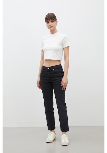 Manuka Bootcut Fıt Denim Pantolon Siyah