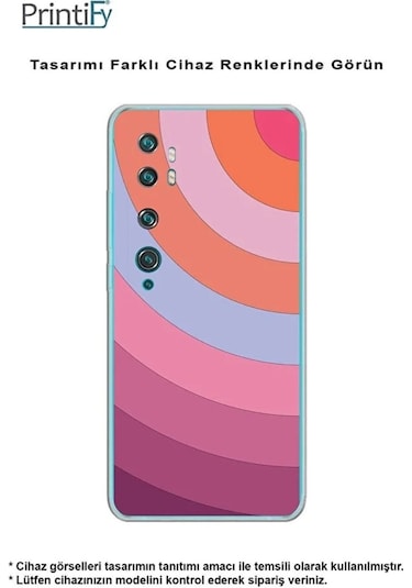 Realme 11 Pro Plusile Uyumlu Renk Cümbüşü 7 Baskılı Kamera Korumalı Şeffaf Kılıf
