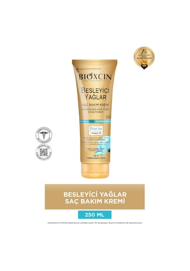 Bioxcin Besleyici Yağlar Saç Bakım Kremi 250 ml - Sülfatsız. Kuru Ve Yıpranmış Saçlar Saç Dökülme Karşıtı