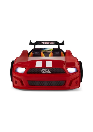 Bazalı Kırmızı Arabalı Yatak Sport Mst Işıklı 90x190 Cm Bazalı Kırmızı Arabalı Yatak Sport Mst Işıklı 90x190 Cm
