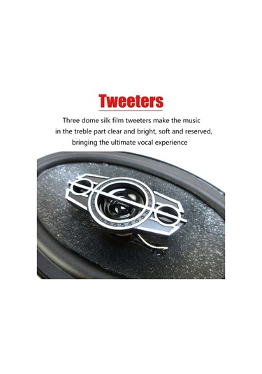 Xuweiwei At-f4664 2 Adet 4x6 Inç 640w Yüksek Güçlü Otomobil Hıfı Koaksiyel Hoparlörler