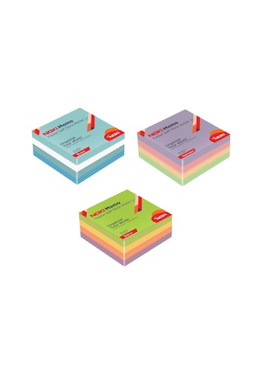 Noki Memo Stick 75x75 Mm 400 Yaprak Pastel Yapışkanlı Not Kağıdı