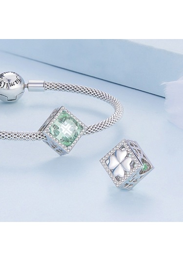 Dıy Bilezik Boncuk Aksesuarları Dört Yapraklı Yonca Bsc667 For Four-leaf Clover Bsc667 Çok Renkli