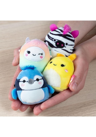 Micromallows Squishmallows Sürpriz Mini Yumuşak Peluş Oyuncak Figür - 6 Cm - 3 Adet
