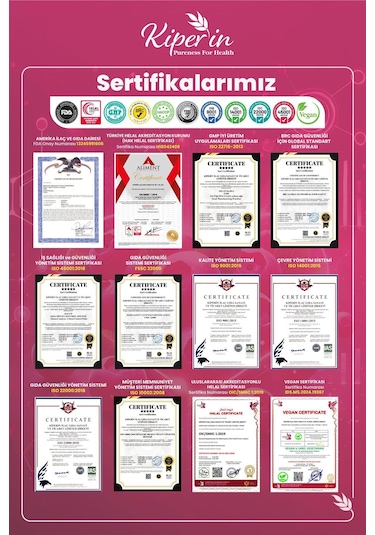 Kiper'in Cranberry D-Mannoz C Vitamini 1400 MG 60 Kapsül