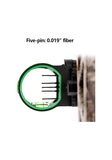 Bileşik Yay 5 İğneli Görüş Alüminyum Alaşımlı Işık Hedefleyen