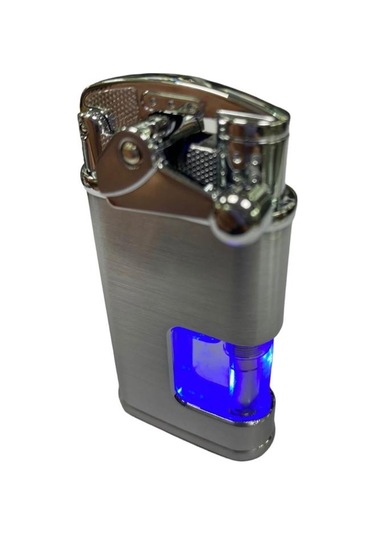 Elif Pürmüzlü Kırmızı Mavi Işıklı Çakmak Gümüş 709400