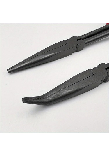 Elmpaly 001 1pc 11 Uzun Menzilli Sivri Burunlu Misina Pensesi Yüksek Karbonlu Çelik Ergonomik Kırmızı Tutma Yeri Balıkçılar İçin Hediye