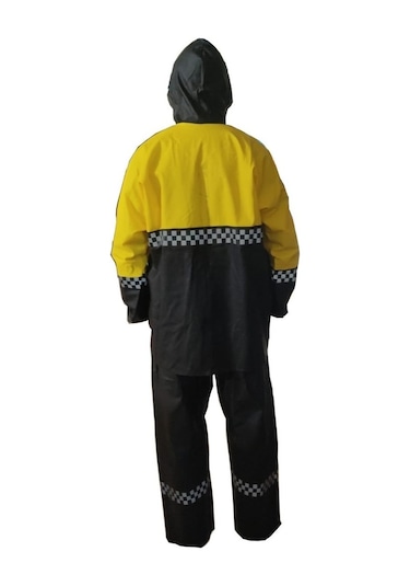 Motorcu Reflektrlü Kurye Yağmurluk Çok Renkli