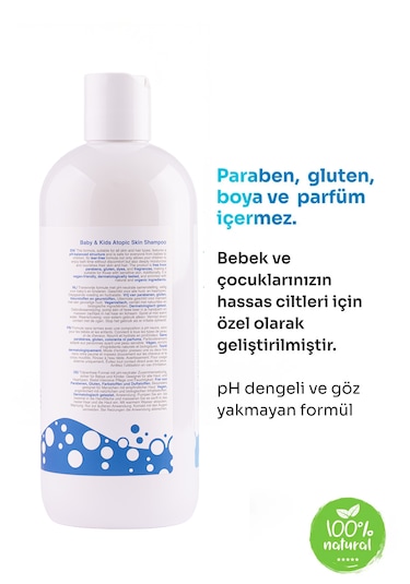 Babyton Atopik Çok Kuru Ve Hassas Ciltler İçin Saç Vücut Şampuanı 400 ML