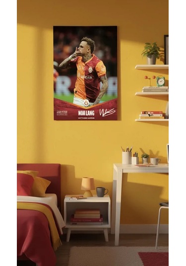Galatasaray X Juventus - Noa Lang İmzalı Statik Poster
