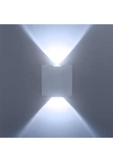 Geeksen Modern Led Duvar Aydınlatma - Yatak Odası, Koridor Ve Balkonlar İçin Şık Ve Güvenli Aydınlatma Çözümü Beyaz