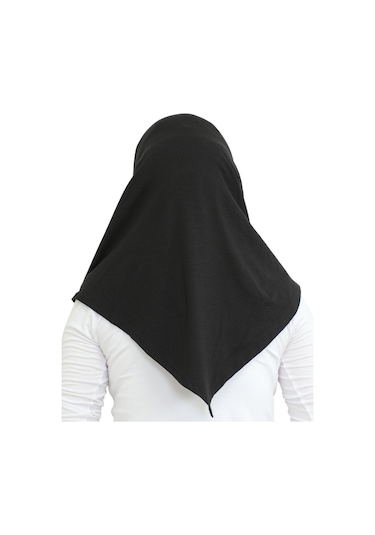 Hazır Giyim Türban Yumuşak Başörtü Şal - Siyah Siyah