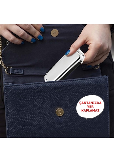 Katlanabilir Saç Tarağı Aynalı Çanta Boy Mini