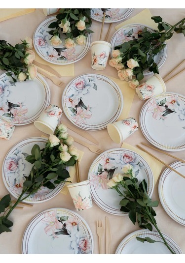 Albeta Tek Kullanımlık 250 Ml Kağıt Bardaklar 50 Adet, Düğün İç 257994567 Beyaz