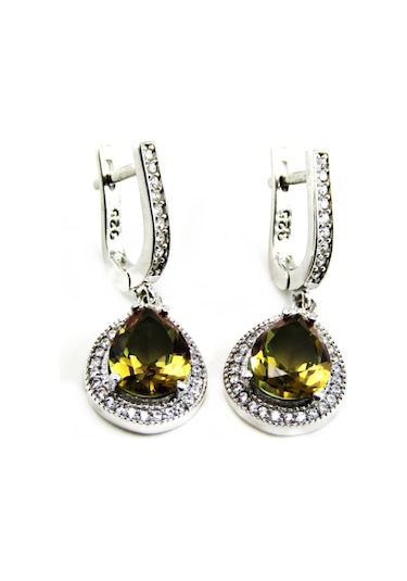 Gümüş Zultanit Damla Taşlı Kadın Küpesi