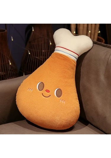 Zyzqstore Kızarmış Tavuk Burger Peluş Oyuncak, Süper Yumuşak, Çok Renkli, Tam Peluş Burger Çok Renkli