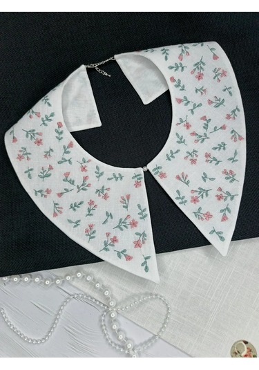 Matta Stıl' Nakışlı Yakalı 137892558 Beyaz