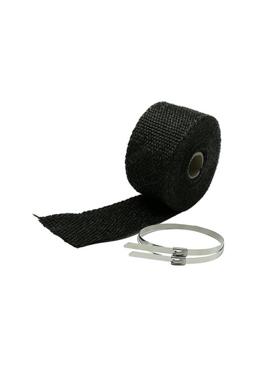 Ganzhoushop Yanmaz Tüp Suntek Sobaları Sarma Sarma Sarma Manifoldları M Isı Için Egzoz Bandı Baca Araba 5 Za Siyah