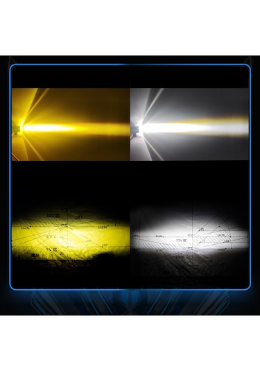 Motosiklet Sis Farı 2 Adet Delici Yüksek Parlak Beyaz Sarı Çift