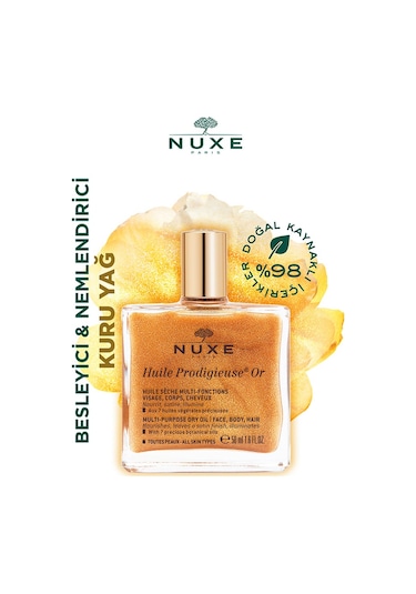 Nuxe Huile Prodigieuse Or Dry Oil Altın Parıltılı Yağ 50 ML
