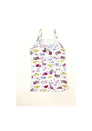 Tutku Kız Çocuk Elastan Empirme Ip Askı Atlet 6 Adet