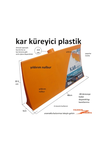 Kar Küreği Kar Küreme Aparatı Plastik Kar Temizleme Yaparlar Yol