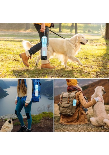 Taşınabilir Köpek Yürüyüş Su Şişesi Çok Fonksiyonlu 1l B Çok Renkli