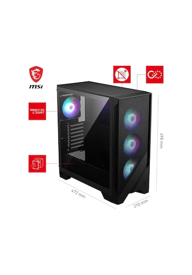 MSI DFS Gaming Mıya R7-7700X 32 GB 1 TB M.2 SSD 12 GB RTX5070 Dos Masaüstü Oyuncu Bilgisayarı