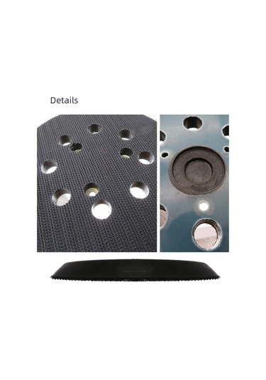 Dofolink 5 İnç Elektrikli Zımpara Diski, 8 Delikli Ve 3 Gözlü Tasarım, Otomatik Yapışkan Kadife Zımparası İle Dayanıklı Taç