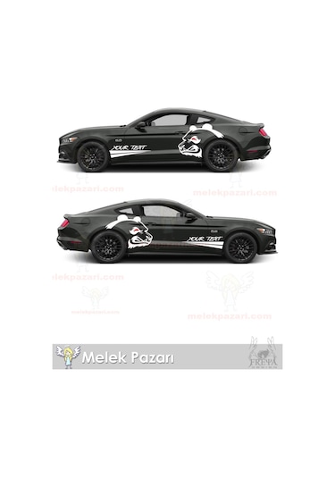 120X85 cm- Kızgın Panda Oto Arka Çamuruk Sticker