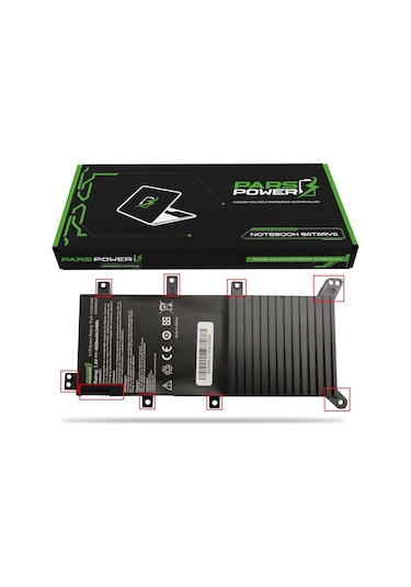 Asus K555ub-xo264t, X555ln-xo032h Notebook Batarya - Pil Pars Power