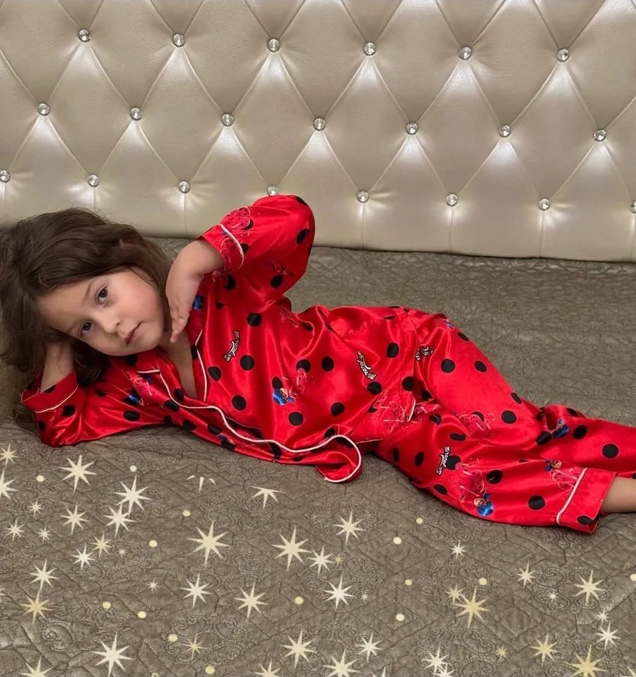 Milaeva Kids Çocuklar İçin İpek Pijama Takımı 277864081 Kırmızı