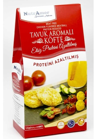 NutrAmor Glutensiz Tavuk Aromalı Etsiz Köfte 120 G