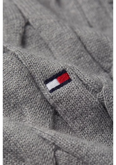 Erkek Classıc Cotton Cable Crew Neck Kazak-gri Medium Grey Heather Erkek Classıc Cotton Cable Crew Neck Kazak-gri Medium Grey Heather