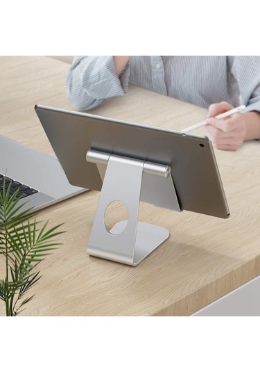 Cbtx P31 Evrensel Masaüstü Cep Telefonu Tablet Tutucu Braketi Ayarlanabilir Alüminyum Alaşımlı Stand - Siyah