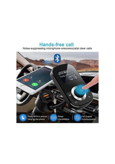Car Mp3 Bluetooth Player Mp3 Player Car Bluetooth Hands-free Fm Bluetooth Transmitter Qc3.0 Car Charger