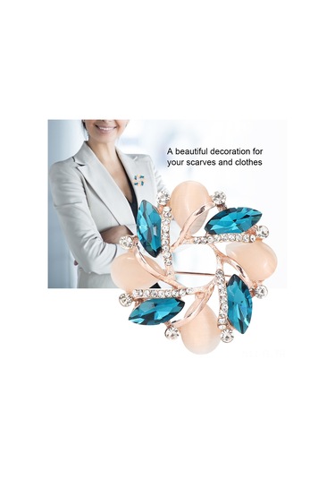 Lemestar Alloy Gül Desenli Broş - Rose Gold Tonu, Güzellik Eklenen Kıyafet Aksesuarı, Her Zaman Giyilebilir, Hediye Seçeneği Çok Renkli