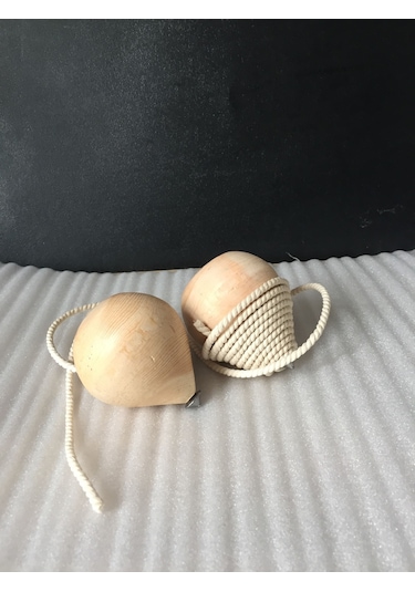 1 Adet Boyasız Ahşap Topaç  Nostaljik Ahşap Oyuncak