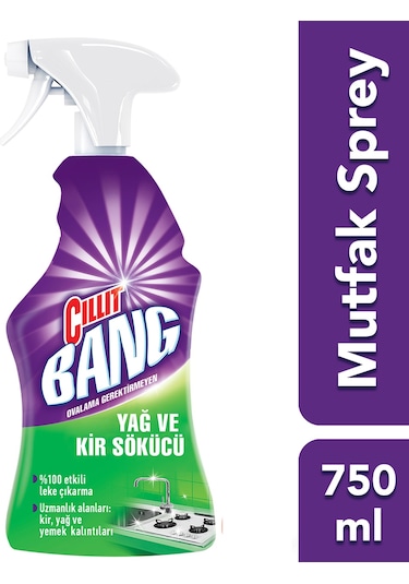 Cillit Bang Yağ ve Kir Sökücü Sprey 750 ML + Kir ve Kireç Sökücü Sprey 750 ML