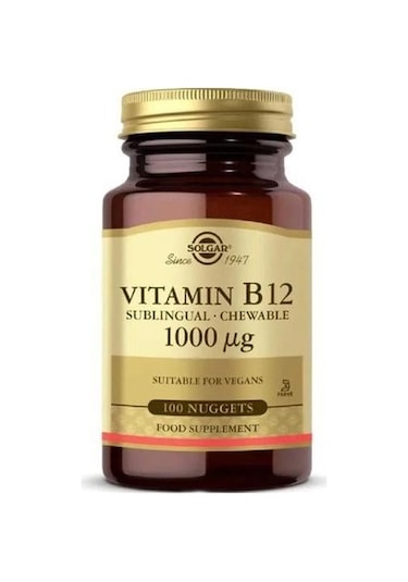 Solgar Vitamin B12 1000 Mcg 100 Dilaltı Tableti