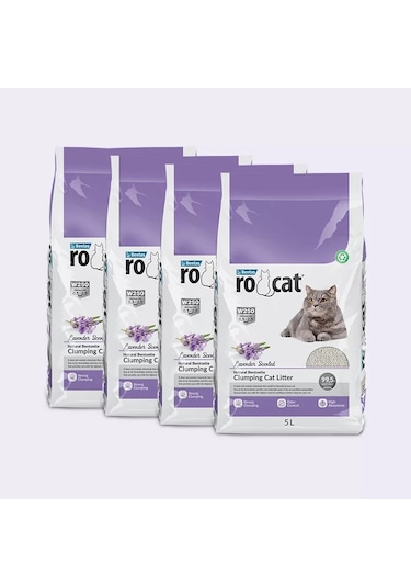 Rocat Lavanta Kokulu Bentonit Kedi Kumu 2 x 10 L