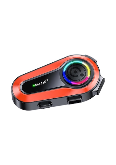 Mioji Mio 120 2x RGB 1000 MAh IPX6 Kask Intercom Motosiklet Bluetooth Kulaklık